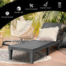 3-Piece Patio Lounge Set with Adjustable Recliner Chairs and Round Side Table for Poolside by DirectDeals