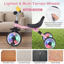 Glowing Wheels Toddler Tricycle Foldable Kids Trike with Basket and Duck Bell by LJGDeals