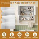 Bathroom Wall Cabinet with Towel Bar and Open Shelf and Adjustable Shelf by LJGDeals