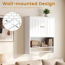 Bathroom Wall Cabinet with Towel Bar and Open Shelf and Adjustable Shelf by LJGDeals