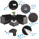 5-Piece Patio Furniture Set with Propane Fire Pit Table by DirectDeals