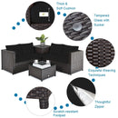 5-Piece Patio Furniture Set with Propane Fire Pit Table by LJGDeals