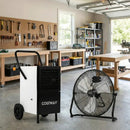 Commercial Dehumidifier and Heavy‑Duty Metal Floor Fan Combo by DirectDeals
