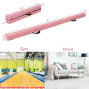 Folding Gymnastics Mat and Portable Floor Balance Beam Set by LJGDeals