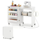 Sewing Machine and Table Set with Charging Station Folding Craft Desk and Beginner Sewing Machine by LJGDeals