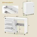Sewing Machine and Table Set with Charging Station Folding Craft Desk and Beginner Sewing Machine by DirectDeals