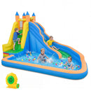 Inflatable Water Slide with Curved Slide and 680W Blower by LJGDeals