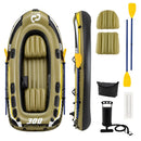 3-Person Inflatable Fishing Boat with Oars and Pump by DirectDeals