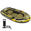 3-Person Inflatable Fishing Boat with Oars and Pump by DirectDeals