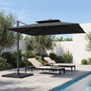 10 FT Cantilever Patio Umbrella with 220 LBS Base by LJGDeals