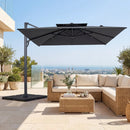 10 FT Cantilever Patio Umbrella with 220 LBS Base by LJGDeals