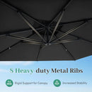 10 FT Cantilever Patio Umbrella with 220 LBS Base by LJGDeals