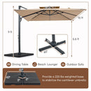 10 FT Cantilever Patio Umbrella with 220 LBS Base by LJGDeals