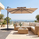 10 FT Cantilever Patio Umbrella with 220 LBS Base by DirectDeals