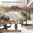10 FT Cantilever Patio Umbrella with 220 LBS Base by LJGDeals