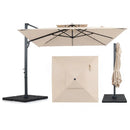10 FT Cantilever Patio Umbrella with 220 LBS Base by LJGDeals