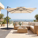 10 FT Cantilever Patio Umbrella with 220 LBS Base by LJGDeals