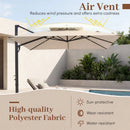 10 FT Cantilever Patio Umbrella with 220 LBS Base by LJGDeals