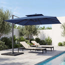 10 FT Cantilever Patio Umbrella with 220 LBS Base by LJGDeals