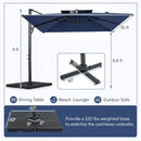 10 FT Cantilever Patio Umbrella with 220 LBS Base by LJGDeals