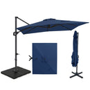 Offset Hanging Patio Umbrella 11x9 ft with 220 lb Base by LJGDeals