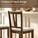 Counter Height Bar Stools with V-Back - Set of 2 by DirectDeals