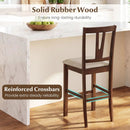 Counter Height Bar Stools with V-Back - Set of 2 by DirectDeals
