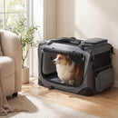 Soft Collapsible Dog Crate with Mesh Windows and 3 Doors by LJGDeals
