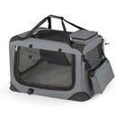 Soft Collapsible Dog Crate with Mesh Windows and 3 Doors by DirectDeals