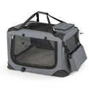 Soft Collapsible Dog Crate with Mesh Windows and 3 Doors by LJGDeals