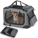 Soft Collapsible Dog Crate with Mesh Windows and 3 Doors by LJGDeals