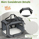 Soft Collapsible Dog Crate with Mesh Windows and 3 Doors by LJGDeals