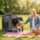 Soft Collapsible Dog Crate with Mesh Windows and 3 Doors by DirectDeals