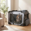 Soft Collapsible Dog Crate with Mesh Windows and 3 Doors by LJGDeals