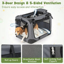 Soft Collapsible Dog Crate with Mesh Windows and 3 Doors by LJGDeals