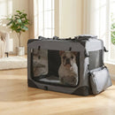Soft Collapsible Dog Crate with Mesh Windows and 3 Doors by LJGDeals