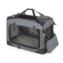 Soft Collapsible Dog Crate with Mesh Windows and 3 Doors by LJGDeals
