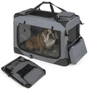 Soft Collapsible Dog Crate with Mesh Windows and 3 Doors by LJGDeals
