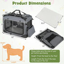 Soft Collapsible Dog Crate with Mesh Windows and 3 Doors by DirectDeals
