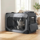 Soft Collapsible Dog Crate with Mesh Windows and 3 Doors by LJGDeals