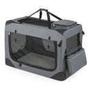 Soft Collapsible Dog Crate with Mesh Windows and 3 Doors by DirectDeals