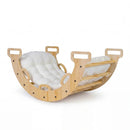 Wooden Rocking Climbing Arch with Cushion 3-in-1 Montessori by LJGDeals