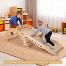 Wooden Rocking Climbing Arch with Cushion 3-in-1 Montessori by LJGDeals