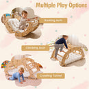 Wooden Rocking Climbing Arch with Cushion 3-in-1 Montessori