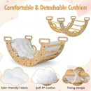 Wooden Rocking Climbing Arch with Cushion 3-in-1 Montessori