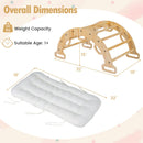 Wooden Rocking Climbing Arch with Cushion 3-in-1 Montessori