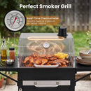 Charcoal Grill with Adjustable Chimney 284 sq.in by LJGDeals