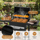 Charcoal Grill with Adjustable Chimney 284 sq.in by LJGDeals