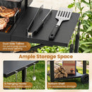 Charcoal Grill with Adjustable Chimney 284 sq.in by LJGDeals