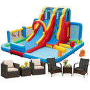 6-Piece Patio Furniture Set with Inflatable Water Slide Park by LJGDeals